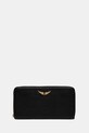 Кожаный кошелек ZADIG&VOLTAIRE кожа чёрный LWSG03667