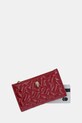 Akcesoria Kurt Geiger London portfel skórzany KENSINGTON 4703950319 bordowy