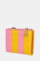 Kurt Geiger London portfel skórzany KENSINGTON 2746957109 różowy AW25