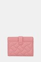 Kurt Geiger London etui na karty skórzane KENSINGTON 1275057109 różowy AW25