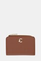 Coccinelle portfel skórzany COCCINELLE C-ME skóra licowa brązowy E2.SSL.11.D1.21