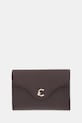 Coccinelle portofel de piele COCCINELLE C-ME piele maro E2.SSL.11.D6.21