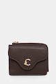 Coccinelle portofel de piele COCCINELLE C-ME piele maro E2.SSL.17.B6.21