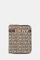 DKNY portfel damski brązowy R5215M25
