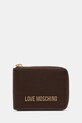 Love Moschino portfel imitacja skóry licowej brązowy JC5639PP1NLD0301