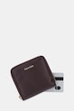 Akcesoria Calvin Klein portfel LV04F1044G bordowy