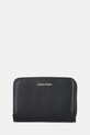 Calvin Klein portfel skórzany skóra licowa czarny LV04F1075G