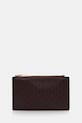 Calvin Klein portfel imitacja skóry licowej bordowy LV04F1084G