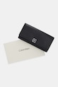 Kožená peňaženka Calvin Klein LV04F1098G čierna