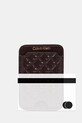 Calvin Klein etui na karty skórzane LV04F1100G bordowy