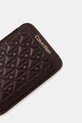 Akcesoria Calvin Klein etui na karty skórzane LV04F1100G bordowy