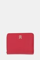 Tommy Hilfiger portfel imitacja skóry licowej czerwony AW0AW17742