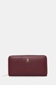 Tommy Hilfiger portfel imitacja skóry licowej bordowy AW0AW17744