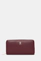 Peněženka Tommy Hilfiger imitace kůže burgundské AW0AW17744