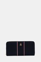 Peněženka Tommy Hilfiger jemný vzor námořnická modř AW0AW17954