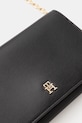 Listová kabelka Tommy Hilfiger čierna AW0AW17958