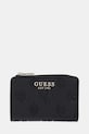 Guess portfel LAUREL drobny wzór czarny SWPD74.59156