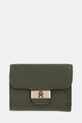 Гаманець Tommy Hilfiger імітація лицьової шкіри зелений AW0AW18034