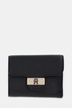 Гаманець Tommy Hilfiger імітація лицьової шкіри чорний AW0AW18034