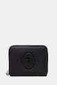 Trussardi portfel skórzany skóra licowa czarny I029E000042N