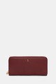 Usnjena denarnica Trussardi Zrnato usnje bordo I042E000073N