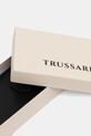 Δερμάτινο πορτοφόλι Trussardi I028E000041N μαύρο