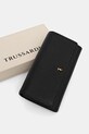 Δερμάτινο πορτοφόλι Trussardi μαύρο I022E000048N