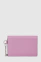 Karl Lagerfeld portofel de piele A4W32019 roz NC25