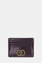 Usnjen etui za kartice Kurt Geiger London CHELSEA Našitek vijolična 4019790319