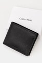 Calvin Klein bőr pénztárca fekete LV04D1033G
