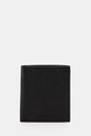 Calvin Klein portfel skórzany skóra licowa czarny LV04D1034G