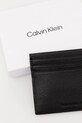 Αξεσουάρ Δερμάτινη θήκη για κάρτες Calvin Klein LV04D1100G μαύρο