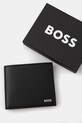 Кожаный кошелек BOSS чёрный 50548811