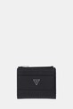 Кожен портфейл Guess TORINO гладка кожа черен SMBAGR.LEA03