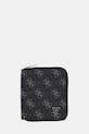 Kožená peňaženka Guess MILANO usňová koža čierna SMMALO.LEA02