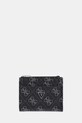 Кожен портфейл Guess MILANO гладка кожа черен SMMALO.LEA03
