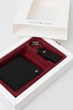 Tommy Hilfiger portafoglio e portachiavi in pelle AM0AM13604 nero