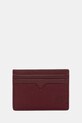 Tommy Hilfiger custodia per carte di credito in pelle e portachiavi custodia per carte granata AM0AM13779