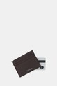 Akcesoria Calvin Klein etui na karty skórzane LV04D1060G brązowy