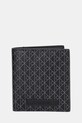 Гаманець Calvin Klein імітація лицьової шкіри чорний LV04D1084G