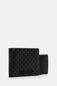 Calvin Klein portfel i etui na karty skórzane LV04D1086G czarny AW25
