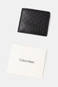 Kožená peňaženka Calvin Klein LV04D1129G čierna