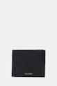 Calvin Klein portfel skórzany skóra licowa czarny LV04D1138G