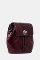 Δερμάτινο σακίδιο Tory Burch Kira Diamond Quilt 174844.500 κόκκινο AW25