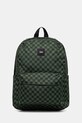 Ruksak Vans Old Skool Grom Check vzorovaný zelená VN000J3KEN61