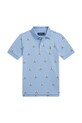 Поло Polo Ralph Lauren с воротником голубой 322971192001