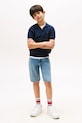 Băieți Tommy Hilfiger tricouri polo din bumbac pentru copii KB0KB09754.9BYA bleumarin