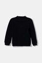 Guess longsleeve bawełniany dziecięcy N5YP00.KADZ4.9BYA granatowy AW25