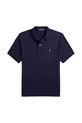 Βαμβακερό μπλουζάκι πόλο Polo Ralph Lauren με γιακά σκούρο μπλε 323952431001