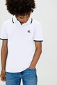 Calvin Klein Jeans polo dziecięce IB0IB02230.9BYA biały